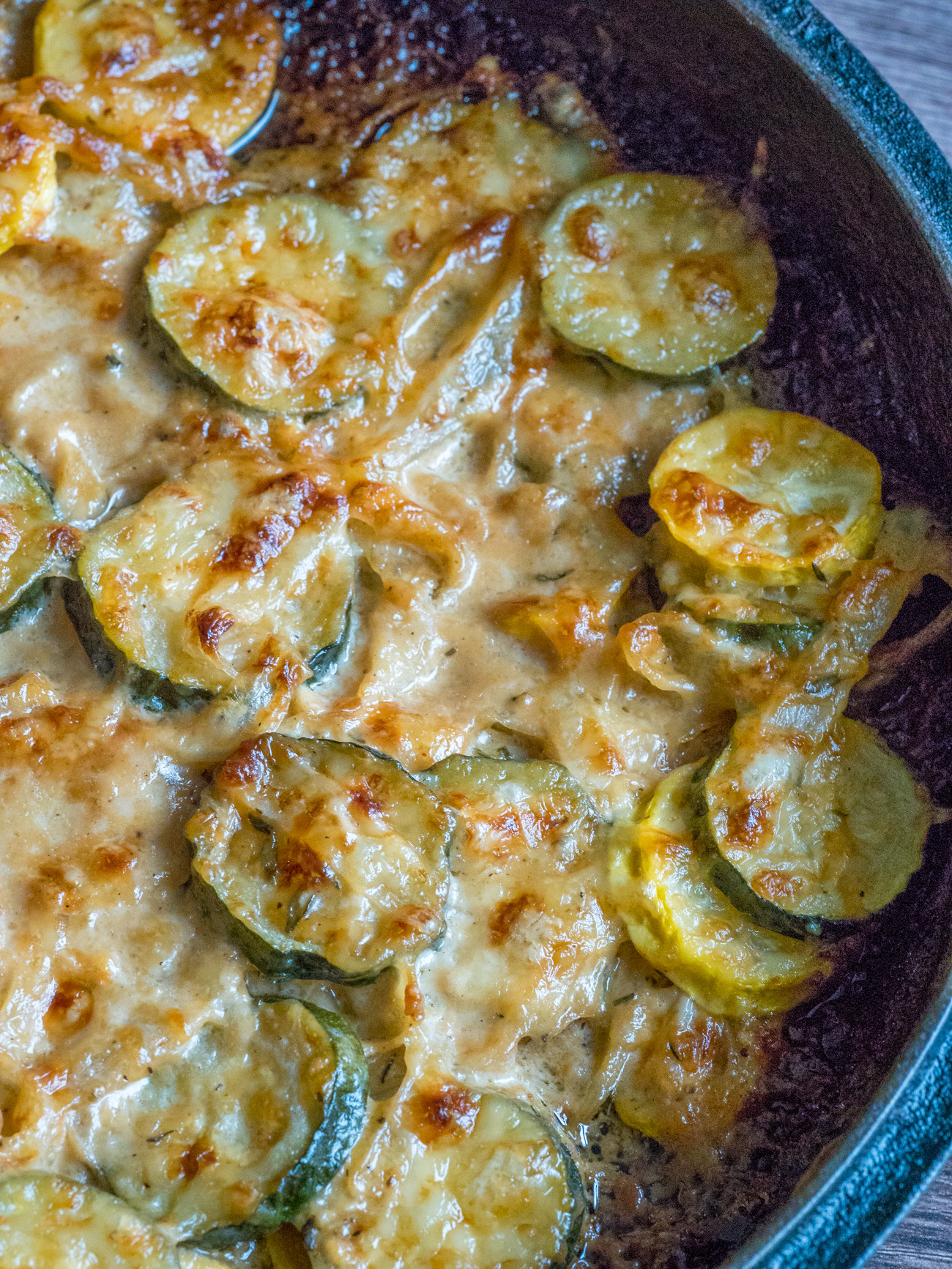 Zucchini Gratin with Yellow Squash