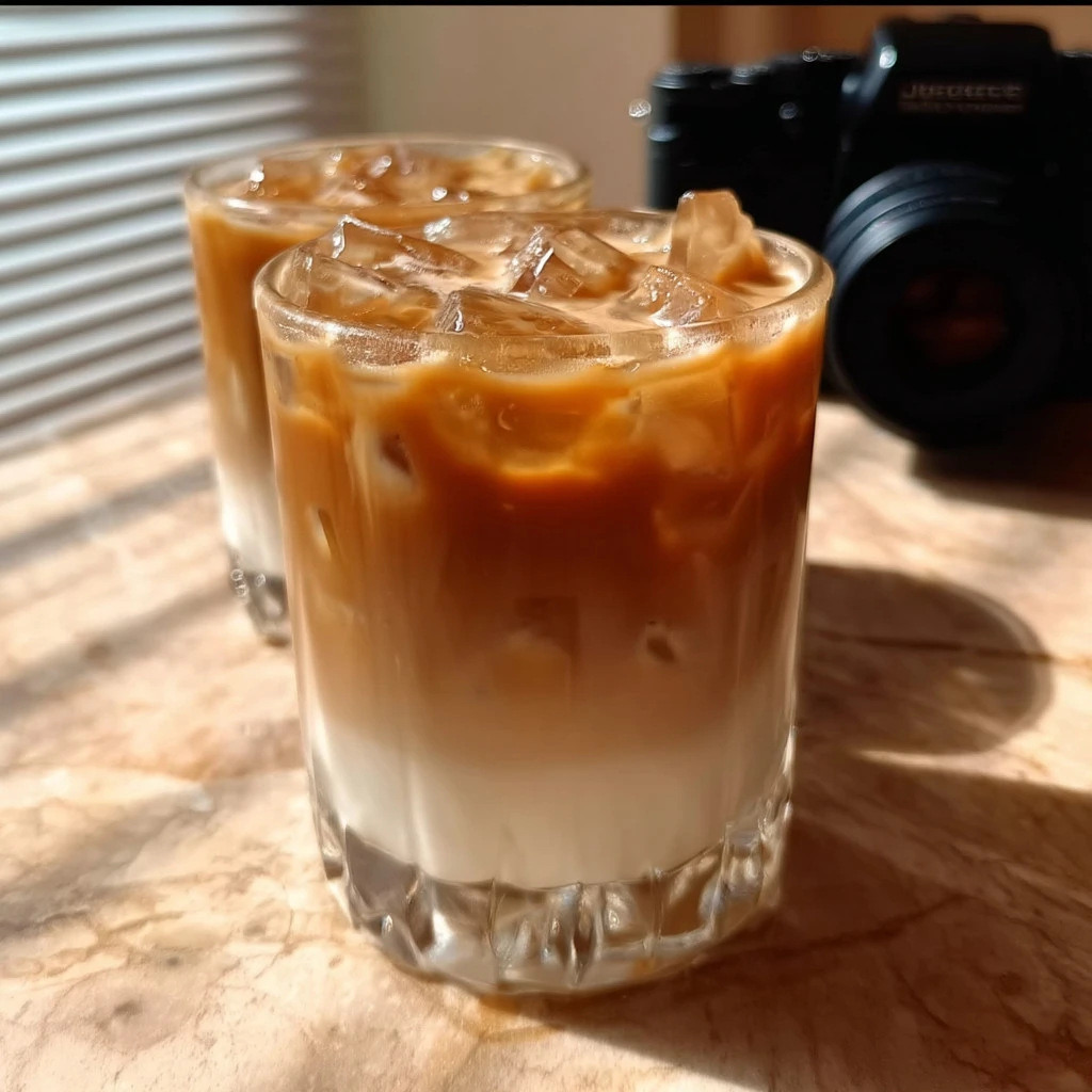 Salted Caramel Butterscotch White Russian cocktail in a glass