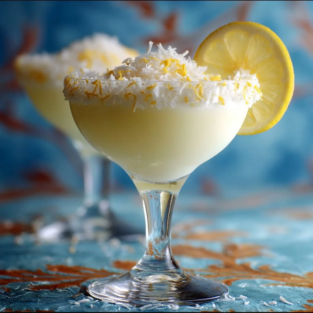 Delicious white chocolate lemon drop dessert showcasing a blend of sweet and tangy flavors.