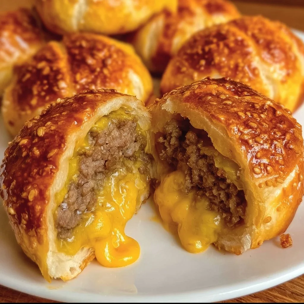 Big Mac Cheeseburger Bombs ready to serve, a tasty appetizer for burger lovers