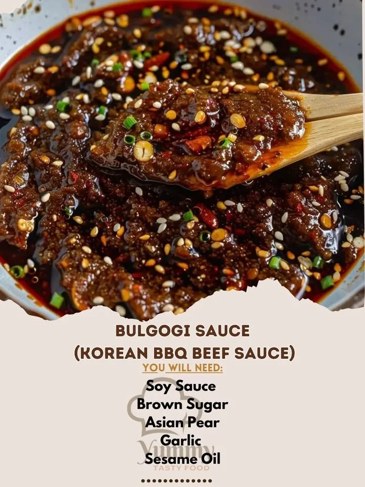 Homemade bulgogi sauce ready for marinating beef and enhancing dishes.
