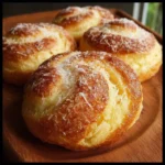 Classic Ensaymada Bread topped with butter and cheese, a fluffy Filipino pastry.