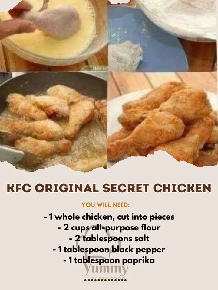Delicious KFC Original Secret Chicken served with sides