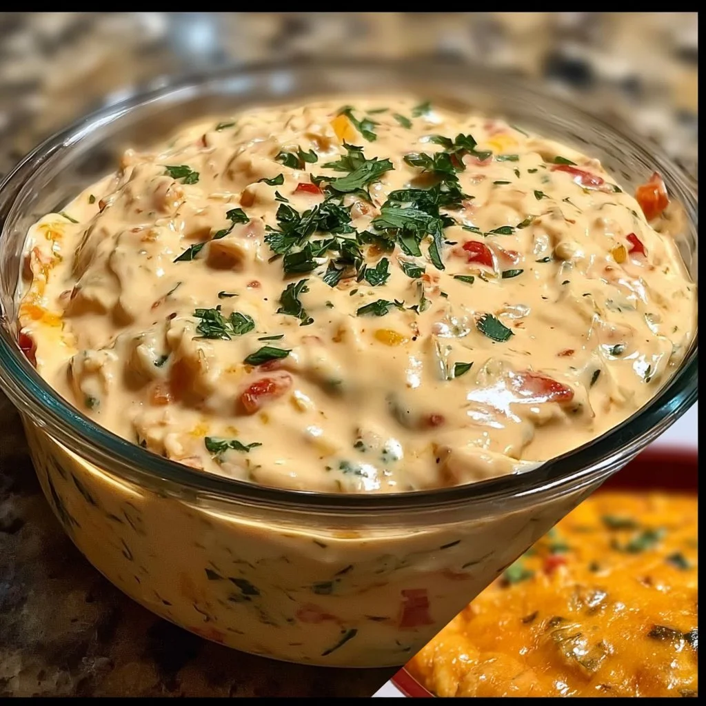Delicious Rotel Ranch Dip served with tortilla chips