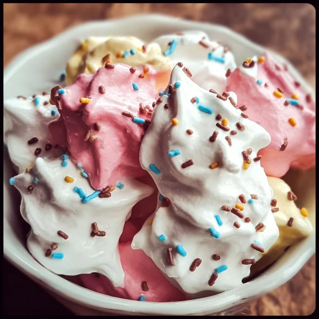 Delicious Easy Cool Whip Candy ready to serve as a sweet dessert treat.