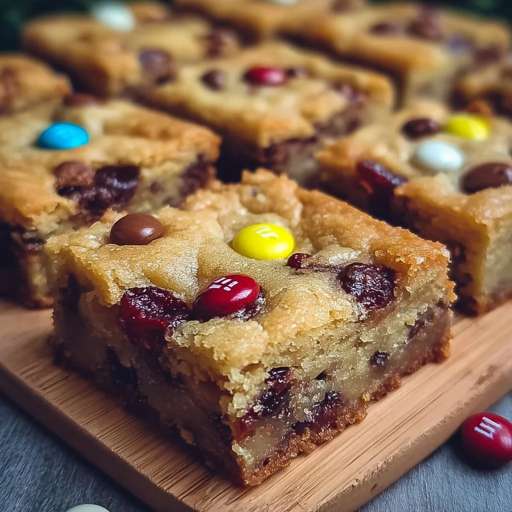 Delicious holiday cake mix cookie bars topped with festive sprinkles