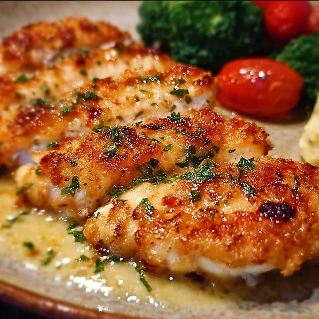 Longhorn Steakhouse Parmesan Chicken served with pasta and vegetables
