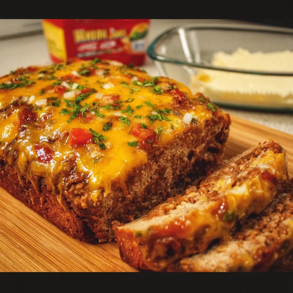 Delicious Taco Casserole layered with beef, cheese, and toppings in a baking dish.