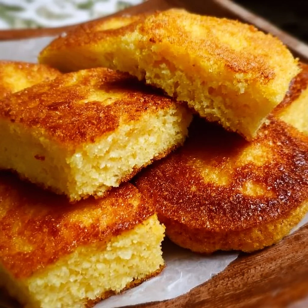 Delicious cornbread with a crunchy exterior and soft interior