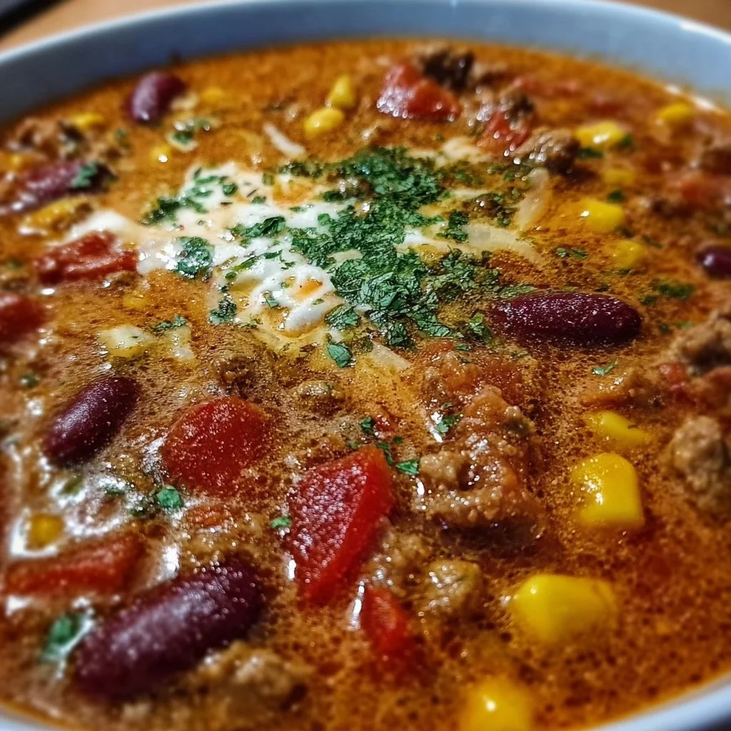 Delicious taco soup recipe featuring ranch seasoning for extra flavor