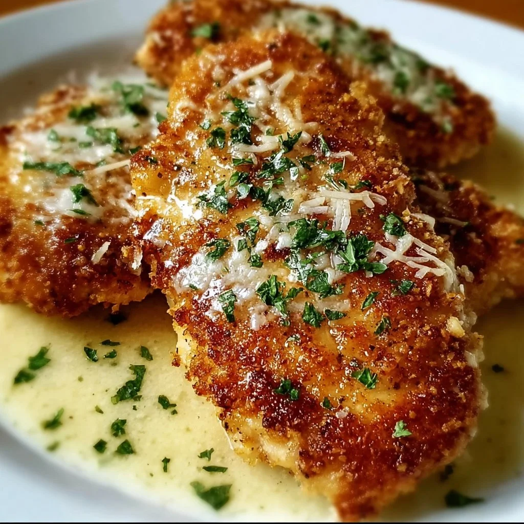 Delicious Longhorn Parmesan Crusted Chicken, perfectly breaded and golden brown