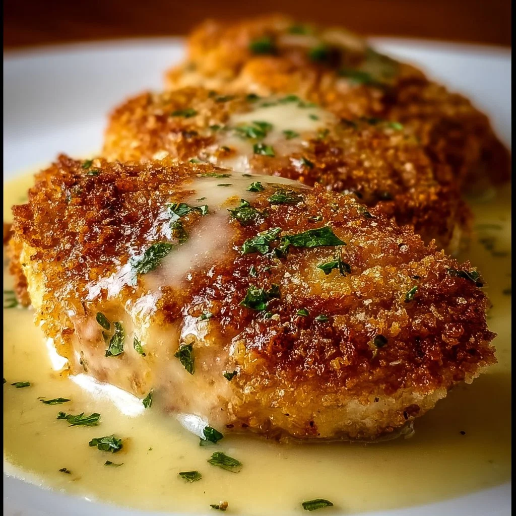 Longhorn Parmesan Crusted Chicken served with sides