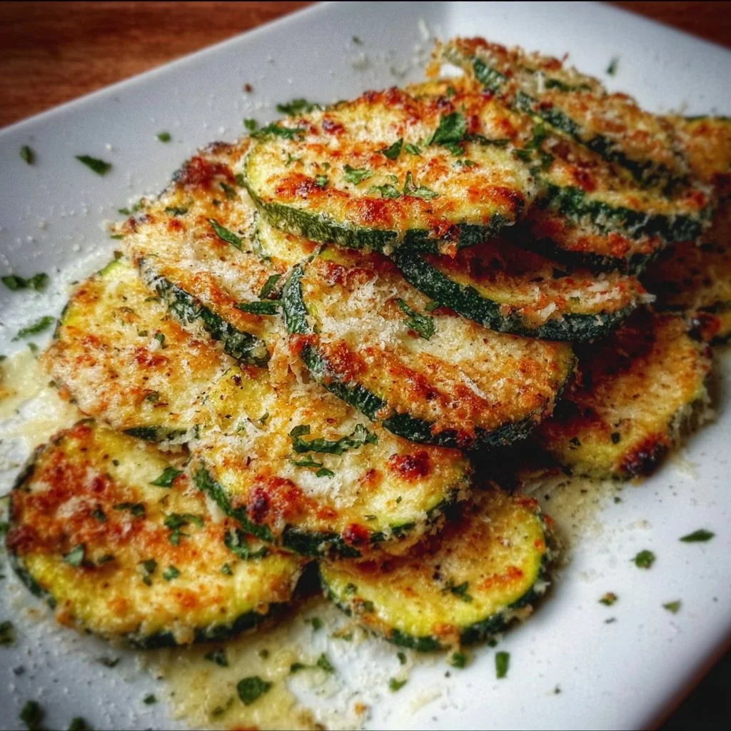 Bowl of crispy Parmesan Zucchini Chips served as a healthy snack