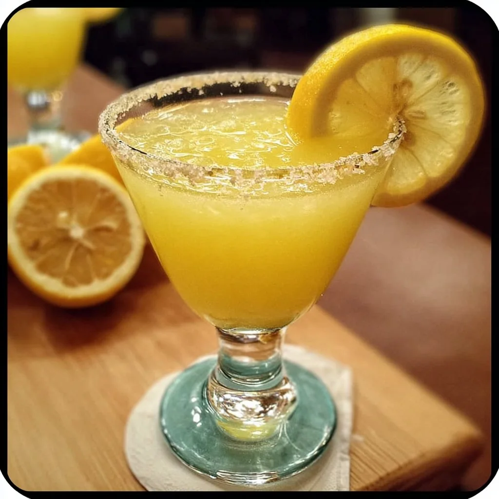 Pineapple Lemon Drop cocktail with a twist of citrus