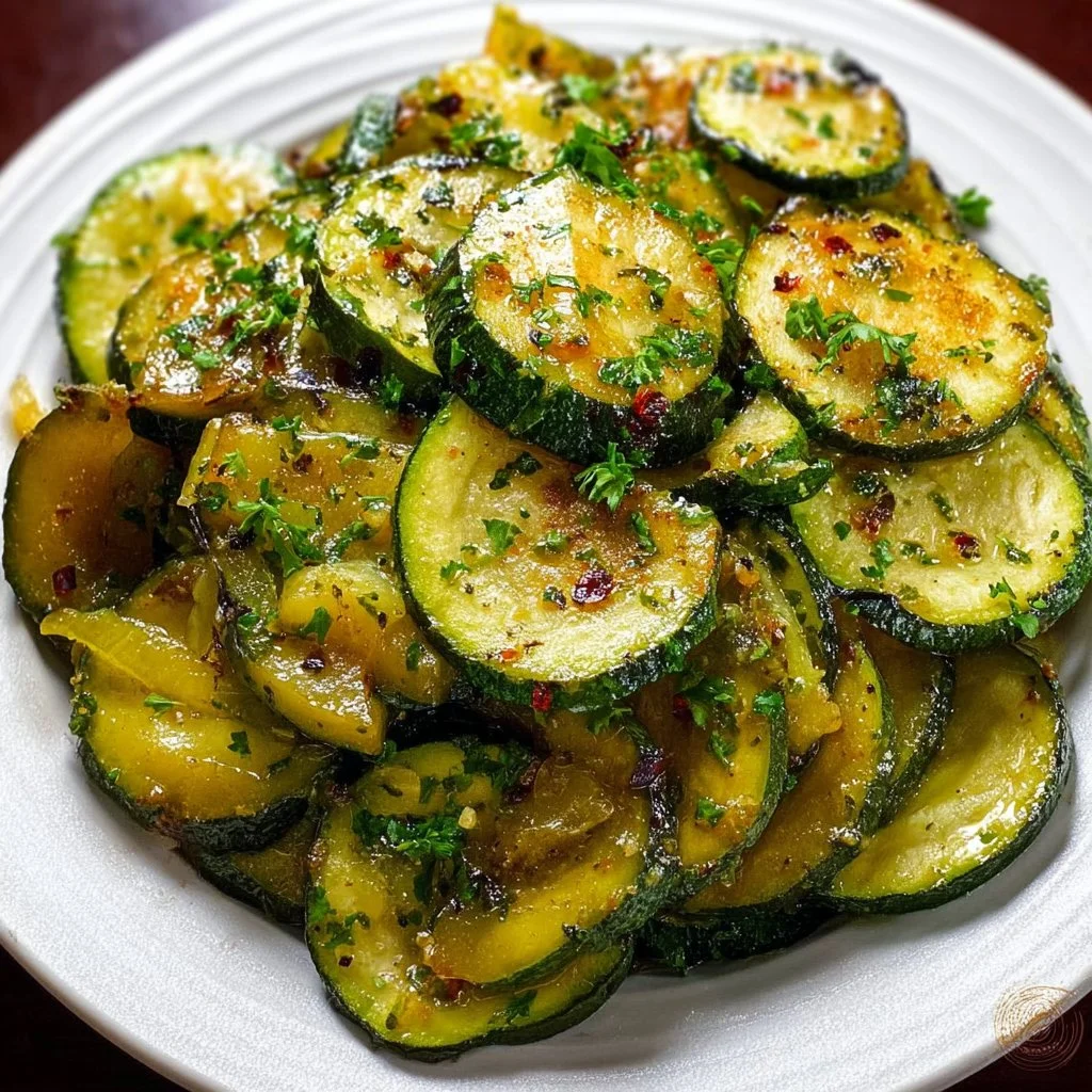 Delicious sautéed zucchini served as a healthy side dish