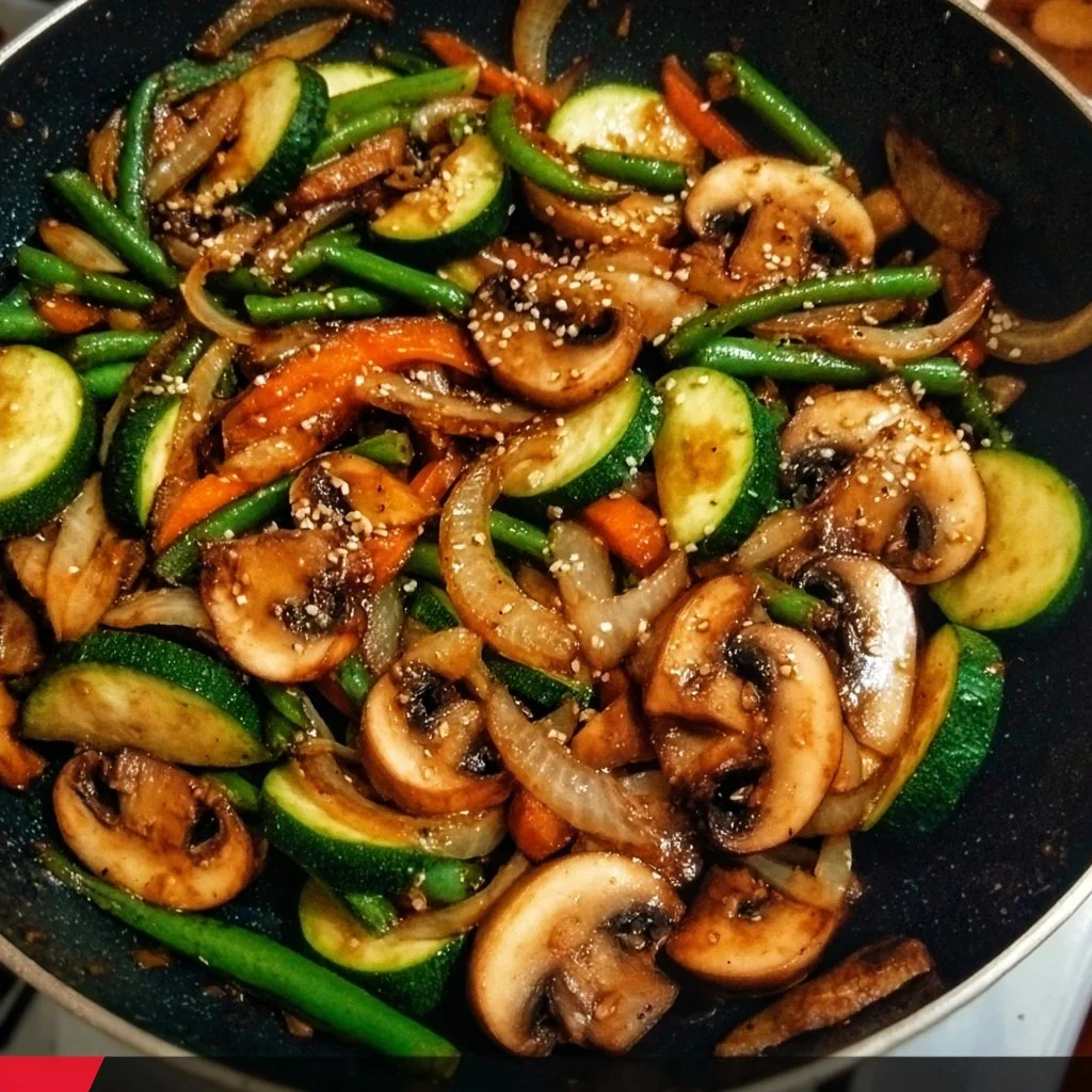 Colorful Vegetable Stir-Fry with fresh ingredients in a skillet