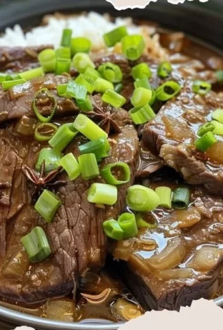 A bowl of delicious Beef Pares with tender beef and aromatic broth