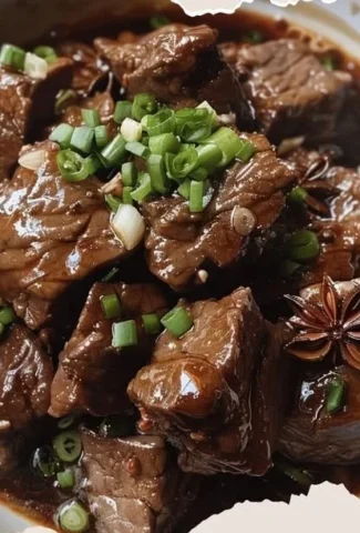 Delicious plate of Beef Pares served with broth and rice.