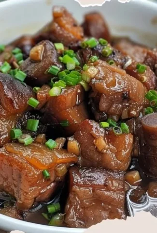 Bowl of hearty Blood Stew showcasing vibrant ingredients and traditional preparation.