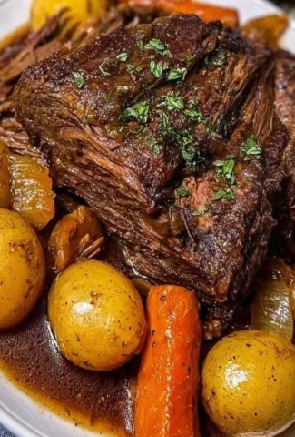 Delicious Instant Pot pot roast with vegetables and rich gravy