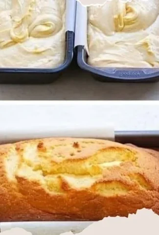 Deliciously soft butter cake sliced on a plate, ready to serve.